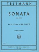 Sonata In A Minor : For Viola and Piano / Ed. by Walter Schulz.