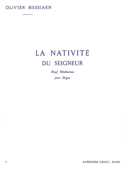 Nativite Du Seigneur : Vol. 4.