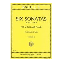 Six Sonatas, S. 1017-1019 : For Violin and Piano - Vol. II.