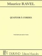 Quatuor à Cordes In F Major : transcribed For Piano Four Hands.