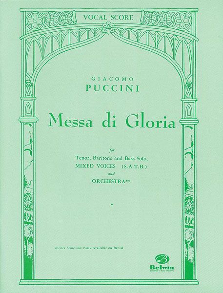 Messa Di Gloria : For SATB Chorus.