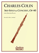 Third Solo De Concert, Op. 40 : For Oboe and Piano.