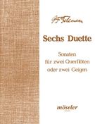 Sechs Duette : Sonaten Für Zwei Querflöten Oder Zwei Geigen / Hrsg. von R. Budde.