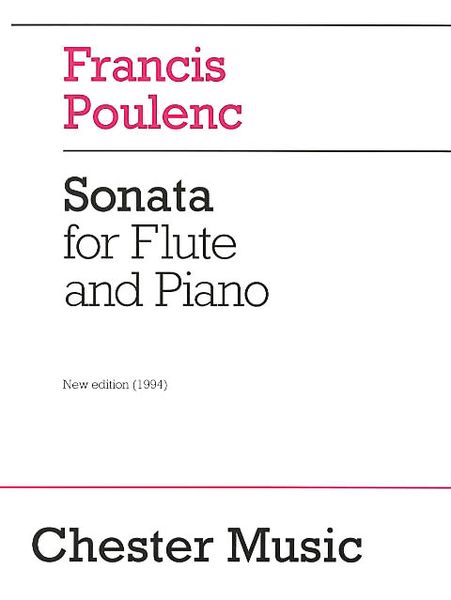 Sonata : For Flute and Piano - New Edition (1994).