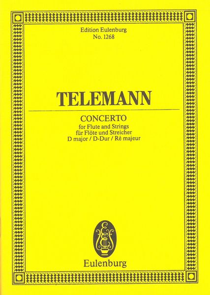 Concerto In D Major (TWV 51:D2) : For Flute and String Orchestra.