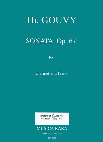 Sonata Op. 67 : For Clarinet And Piano.