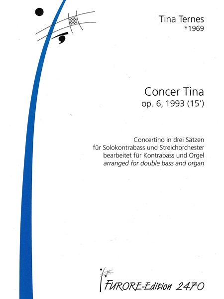 Concer Tina, Op. 6 : Concertino In Three Movements For Double-Bass and Organ.