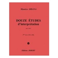 Douze Etudes D'interpretation, Vol. 2 : For Piano.