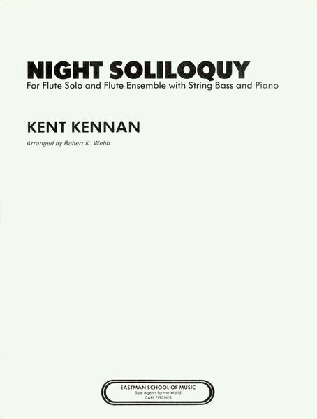 Night Soliloquy : Flute & Flute Ensemble, Bass and Piano.