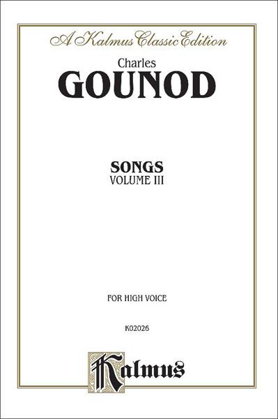 Songs, Vol. 3 : For High Voice.