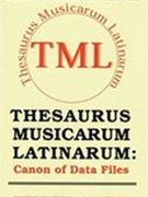 Thesaurus Musicarum Latinarum : Canon Of Data Files.