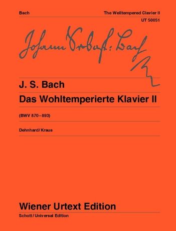 Well-Tempered Clavier II, BWV 870-893 / ed. From The Autograph & Manuscript by W. Dehnhard.