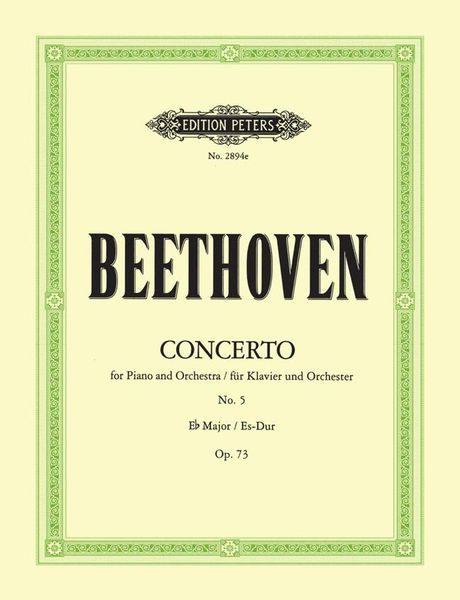 Concerto No. 5 In Eb Major, Op. 73 (Emperor) : For Piano and Orchestra / Red. For 2 Pianos (Pauer).