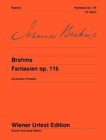 Fantasien, Op. 116 : For Piano / edited by Stockmann-Pressler.