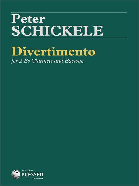 Divertimento : For Two B Flat Clarinets and Bassoon.