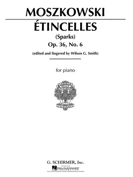 Etinecelles, Op. 36, No. 6 : For Piano.