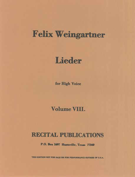 Lieder, Vol. 8 : Op. 32, 6 Maedchenlieder.