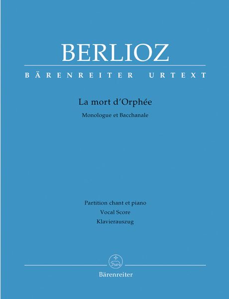 Mort d'Orphee : Monologue Et Bacchanale / Piano Vocal Score by Martin Schelhaas.