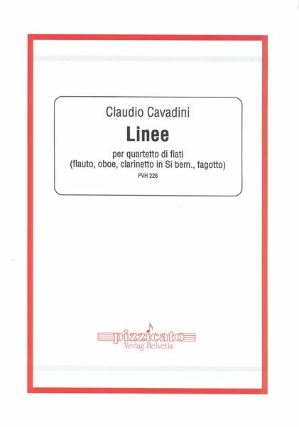 Linee, Op. 19 Bis : For Woodwind Quartet (1990).