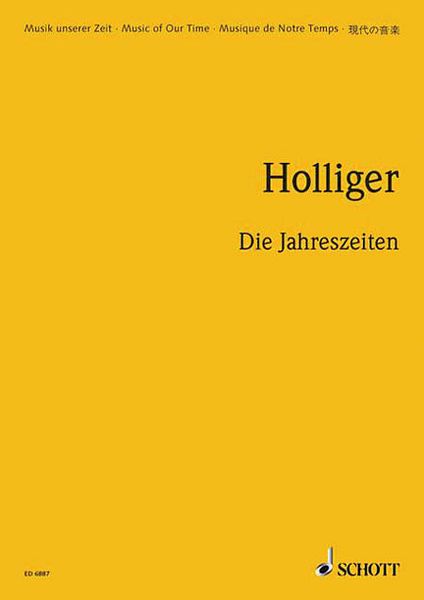 Jahreszeiten : 3 Mal 4 Lieder Nach Gedichten von Scardanelli (Holderlin) For Mixed Choir A Cappella.