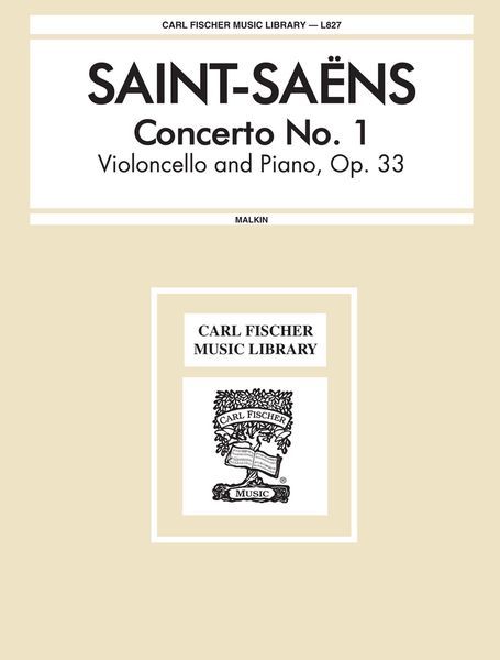 Concerto No. 1 In A Minor, Op. 33 : For Cello & Piano / edited by Joseph Malkin.