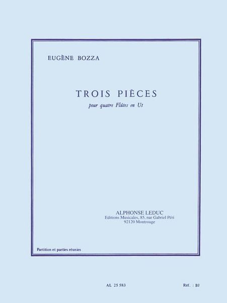Trois Pieces : Pour Quatre Flutes En Ut.