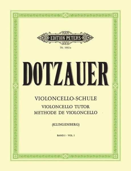 Cello Method (Revised and Amplified), Vol. 1 : 108 Exercises In 1st and Half Positions (E-G-F).