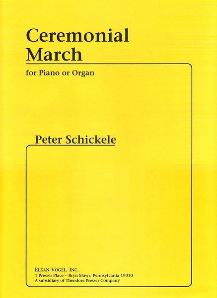 Ceremonial March : For Piano Or Organ.