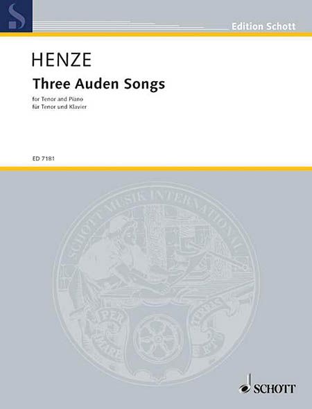 Three Auden Songs : For Tenor and Piano.