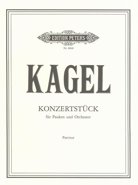 Konzertstueck : Für Pauken und Orchester (1990-1992).