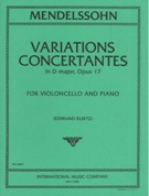 Variations Concertantes In D Major, Op. 17 : For Violoncello and Piano / edited by Edmund Kurtz.