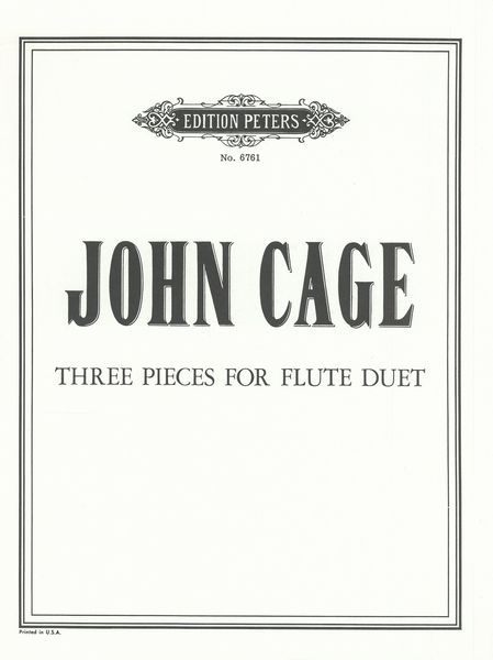 Three Pieces : For Flute Duet.