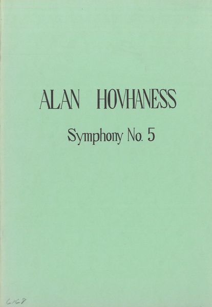 Symphony No. 5 : For Orchestra.