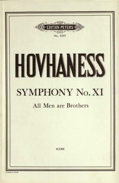 Symphony No. 11 (All Men Are Brothers) : For Orchestra.