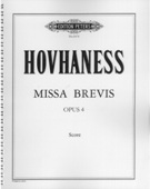 Missa Brevis. Op. 4 : For Bass Solo, SATB, Strings, and Organ.