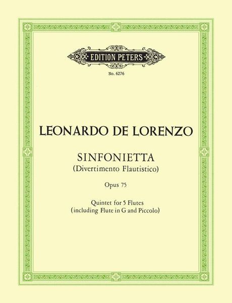 Sinfonietta, Divertimento Flautistico : For 5 Flutes.