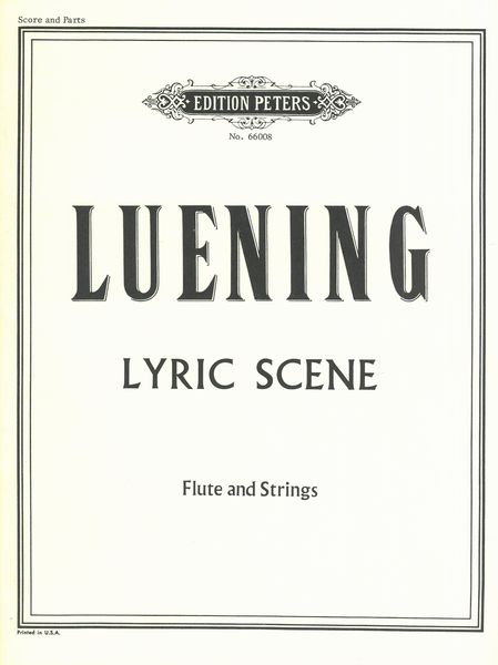 Lyric Scene : For Flute and Strings.