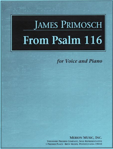 From Psalm 116 : For Voice and Piano.