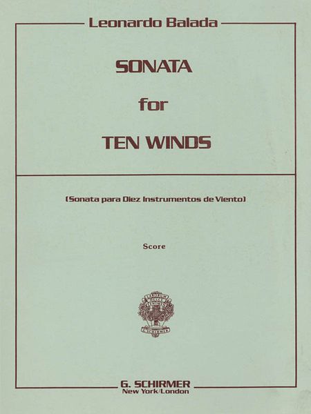 Sonata : For Ten Winds.