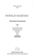 Serenata Concertante : Octet For Flute, Cl., Flugel Hrn./Cornet, Fr. Hrn., Perc., Piano, Vln, Vlc.