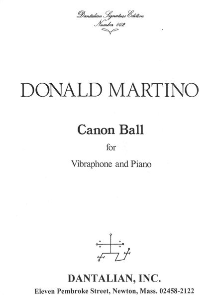 Canon Ball : Two-Part Invention For Vibraphone and Piano.