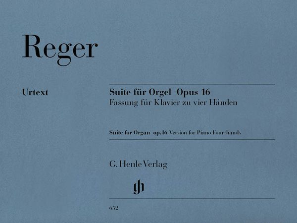 Suite Für Orgel, Op. 16 : Version For Piano Four-Hands / First Edition.