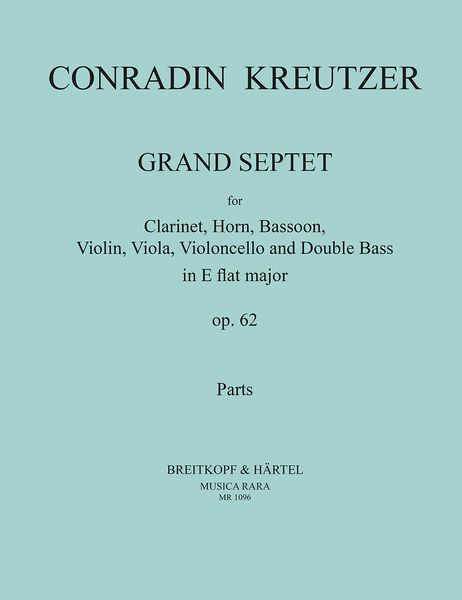 Grand Septet, Op. 62 : For Clarinet, Horn, Bassoon, Violin, Viola, Cello and Bass.