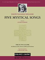 Five Mystical Songs : For Baritone Solo & Sat With Organ.