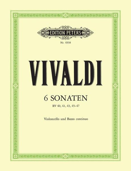 Six Sonatas, Op. 17 : For Cello and Piano (and Second Cello Ad. Lib.).