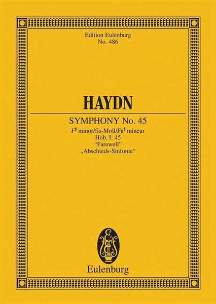 Symphony No. 45 In F Sharp Minor (Farewell).