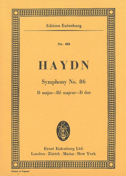 Symphony No. 86 In D Major, Hob. I:86.