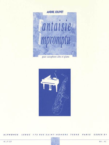 Fantaisie-Impromptu : For Alto Saxophone and Piano.