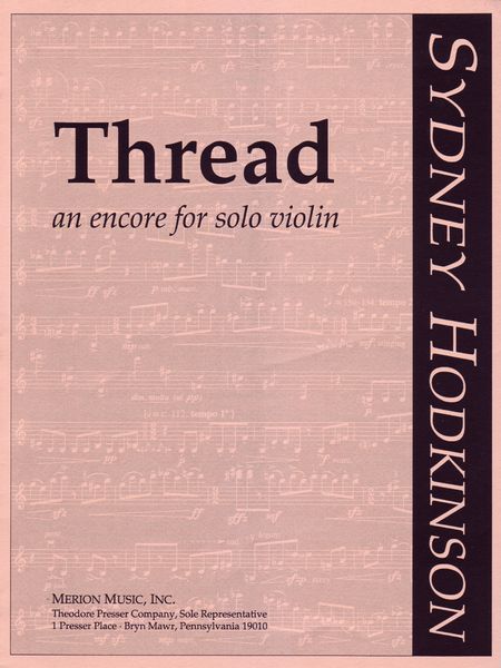 Thread : An Encore For Solo Violin.