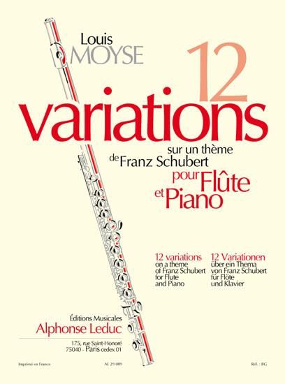 Twelve Variations On A Theme by Franz Schubert : For Flute and Piano.